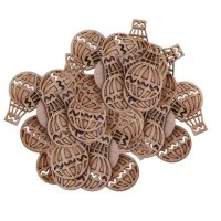 Decorație din lemn pentru scrapbooking - Balonase cu aer cald, 100 bucăți