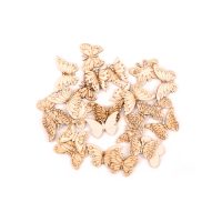 Decorațiune din lemn pentru scrapbooking - Fluturi din lemn, 20 bucăți