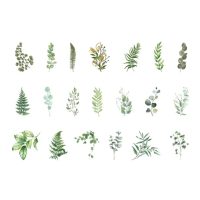 Autocolante de scrapbooking - Frunze si flori 01, 40 bucati