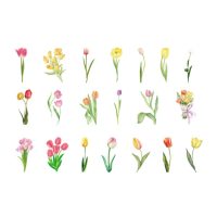 Autocolante de scrapbooking - Lalele 02, 40 bucati