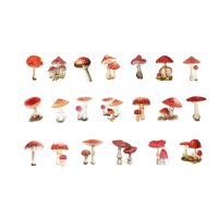 Autocolante de Scrapbooking - Ciuperci 04, 40 bucăți