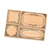 Ștampile de scrapbooking pentru rame - D, 4 bucăți