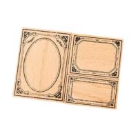Ștampile de scrapbooking pentru rame - B, 3 bucăți