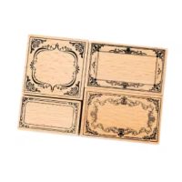 Ștampile de scrapbooking pentru rame - F, 4 bucăți