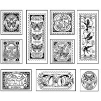 Set de răcniri de scrapbooking cu fluturi - 9 răcnete