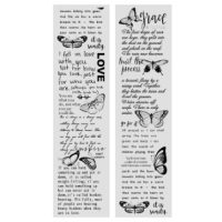 Bandelettes Washi din Plastic de Scrapbooking - Dragoste, A