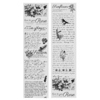 Bandelettes Washi din Plastic de Scrapbooking - Rose, B