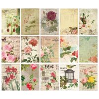 Hârtie decorativă de scrapbooking pentru decoupage - Flori, 30 foi
