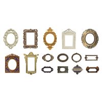 Autocolante vintage pentru scrapbooking - Rame, 30 bucăți