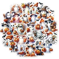 Abțibilduri de scrapbooking cu fantome și zile - Halloween, 50 de bucăți