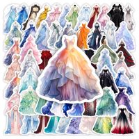 Autocolante de scrapbooking cu temă de rochie de seară - 60 bucăți