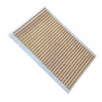 Autocolante acrilice pentru scrapbook - 750 pietricele, roz auriu