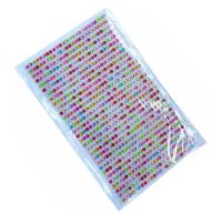 Autocolante acrilice pentru scrapbook - 750 pietricele, colorate