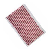 Autocolante acrilice pentru scrapbook - 750 pietricele, roșii