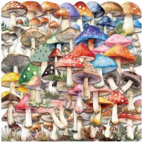 Abțibilduri Scrapbooking - Ciuperci, 50 bucăți