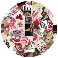 Autocolante retro pentru scrapbooking - Stickere Fete, 50 de bucăți