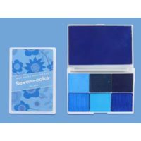 Paletă de scrapbooking cu culori de cerneală - Șapte nuanțe de albastru