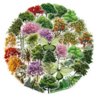 Autocolante cu temă de pădure - 50 bucăți