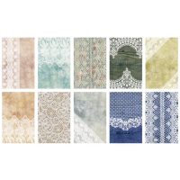 Scrapbooking hârtie decorativă vintage dantelată - Model C, 30 foi