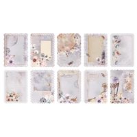 Hârtie decorativă din dantelă pentru scrapbooking - 10 bucăți, model E