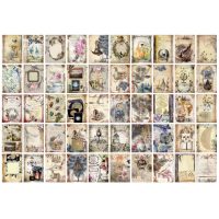 Bloc de scrapbooking cu hârtii decorative cu modele - 100 foi, model H