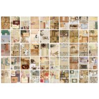 Bloc de scrapbooking din hârtie decorativă cu modele - 100 de foi, model E