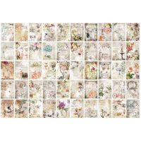 Bloc de scrapbooking din hârtie decorativă cu modele - 100 de foi, model C