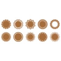 Hârtie decorativă pentru scrapbooking - 10 bucăți, model F