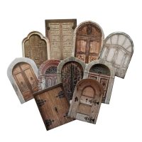 Scrapbooking carton decorativ - Uși arched vintage, 10 bucăți