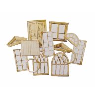 Scrapbooking decorativă hârtie cartonată - Vintage plain color windows, 10 bucăți
