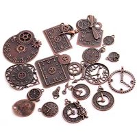 Scrapbooking decorațiuni metalice steampunk - Cupru antic, 20 bucăți