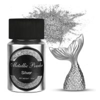 Pigment metalic pentru scrapbooking - Argintiu, 20 ml