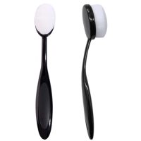 Pensulă netedă pentru scrapbooking - Neagră cu fire albe, 1 bucată