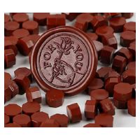 Ceară de sigilare cu perle pentru scrapbooking - Burgundy D7, 100 bucăți