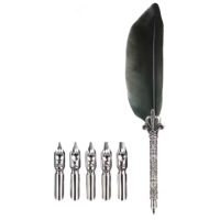 Set de scrapbooking cu stilou de caligrafie și vârfuri de rezervă - Verde