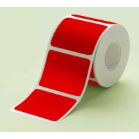 Role de autocolante pentru scrapbooking pentru imprimanta termică - Roșu, 40 x 30 mm