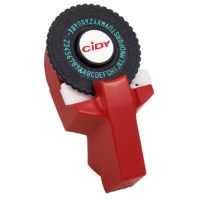 Decupator de ștampile pentru scrapbooking cu accesorii - Roșu, două benzi