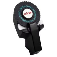 Stampă pentru scrapbook - Negru, trei benzi albă, aurie și neagră