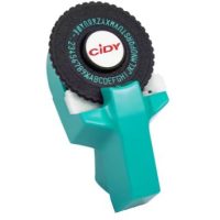 Stampă pentru scrapbook - Albastru-verde, trei benzi