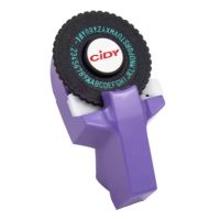 Răzătoare de ștampile pentru scrapbooking cu accesorii - Violet, două benzi