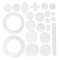 Set de șabloane pentru desen - 21 bucăți, transparente