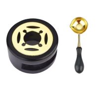 Set de scrapbooking pentru topirea ceară sigiliu - Negru