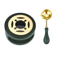 Set de scrapbooking pentru topirea ceară sigiliu - Verde