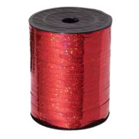 Scrapbooking panglică strălucitoare subțire - Roșie, 460 metri