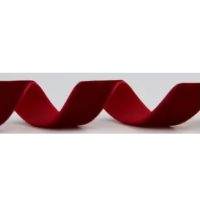 Scrapbooking panglică din catifea lată - roșie închisă, V070