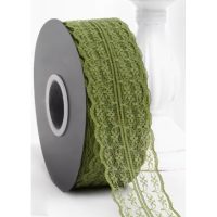 Scrapbooking dantelă - Verde, 45 metri