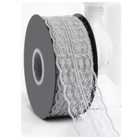 Scrapbooking dantelă - Gri deschis, 45 metri
