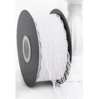 Scrapbooking dantelă lată - Albă, 45 metri