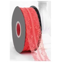 Scrapbooking dantelă - Roșie, 45 metri