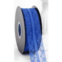 Scrapbooking dantelă - Albastră închisă, 45 metri
